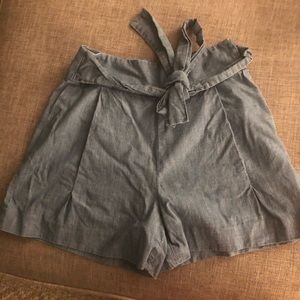 JCrew denim high waisted shorts